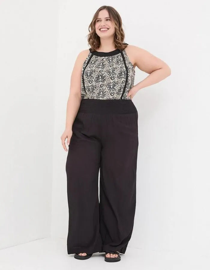 Women FatFace Tops and TShirts Nancy Inlay Floral Camisole Black