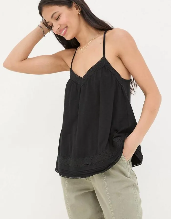 Women FatFace Tops and TShirts Tina Cami Black