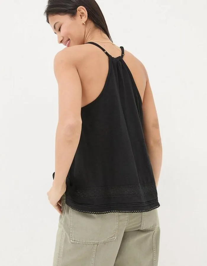 Women FatFace Tops and TShirts Tina Cami Black
