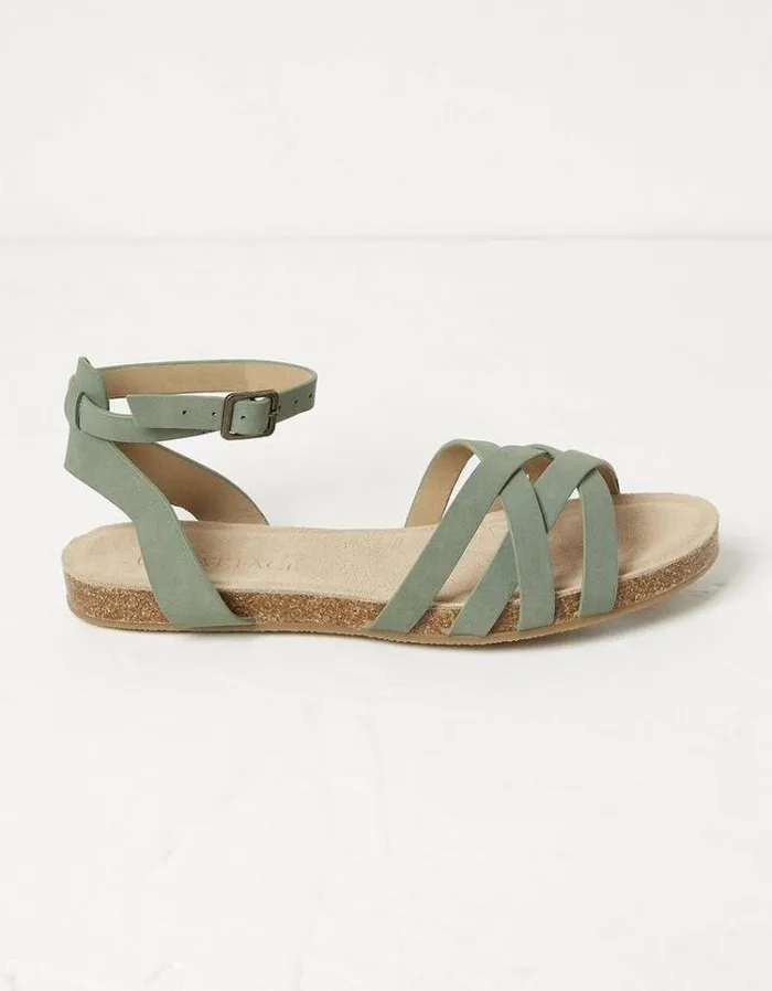 Women FatFace Vacation Shop Beth Sandals Green Haze