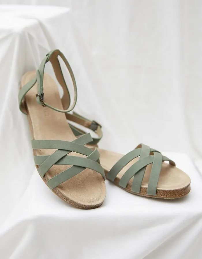 Women FatFace Vacation Shop Beth Sandals Green Haze