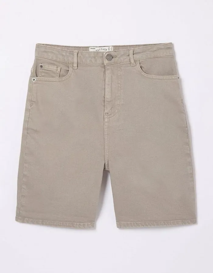Women FatFace Vacation Shop Darley Denim Shorts Light Natural