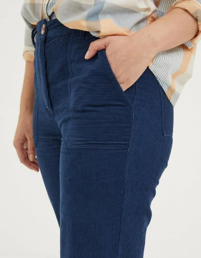 Women FatFace Women039s Sale Chesil Mixed Cord Pants Navy