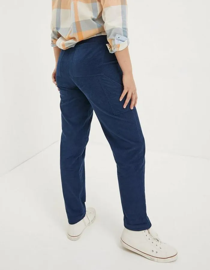 Women FatFace Women039s Sale Chesil Mixed Cord Pants Navy