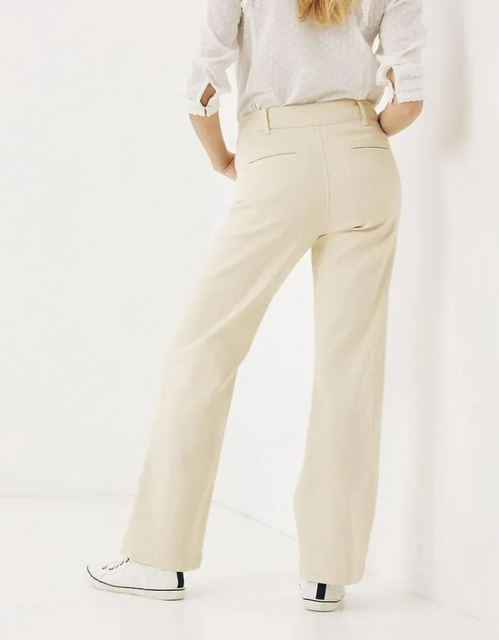 Women FatFace Women039s Sale Elise Wide Leg Pants Ecru