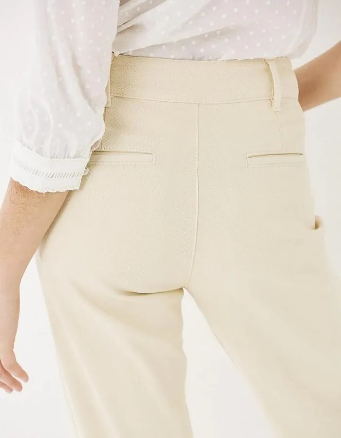 Women FatFace Women039s Sale Elise Wide Leg Pants Ecru