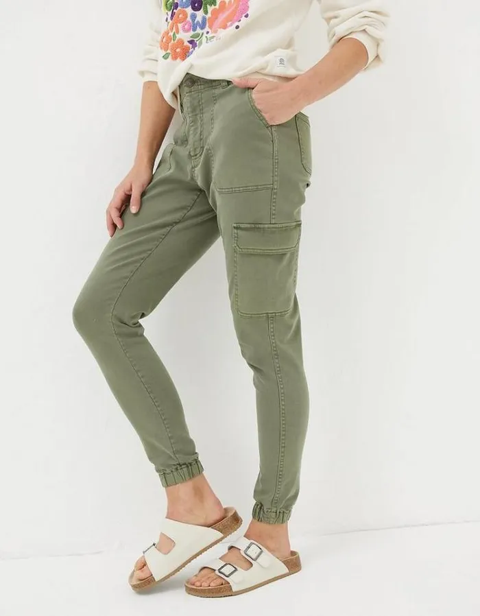 Women FatFace Women039s Sale Hythe Cargo Pants Khaki Green
