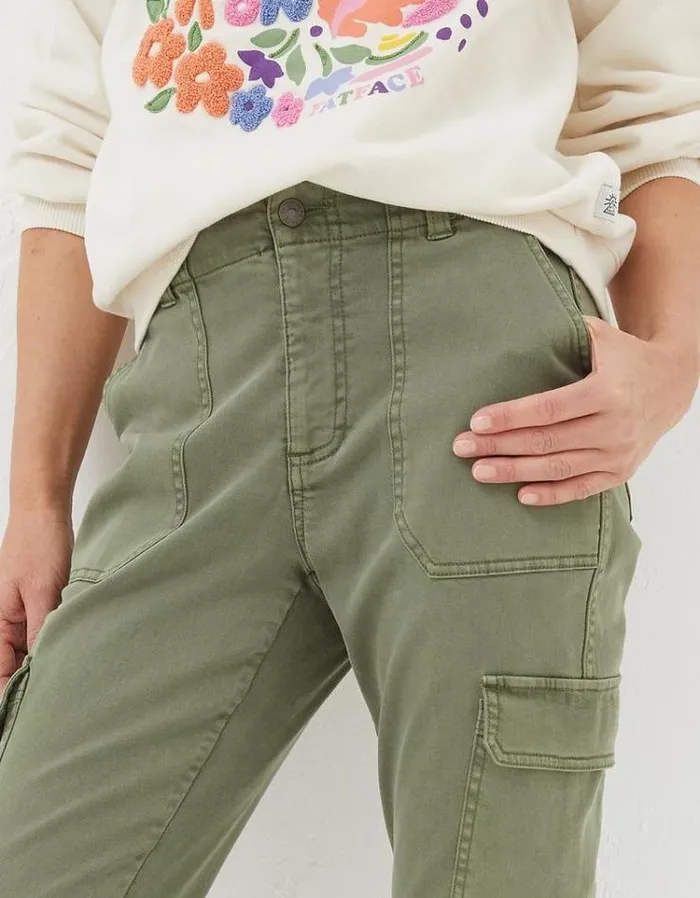 Women FatFace Women039s Sale Hythe Cargo Pants Khaki Green