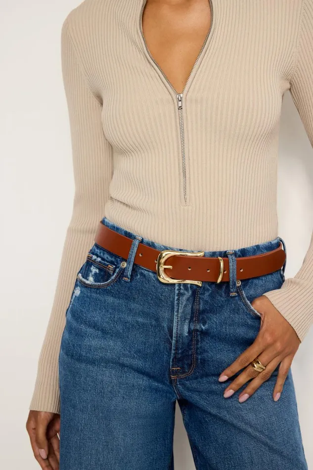 Women GOOD AMERICAN Belts CLASSIC SADDLE BUCKLEBELT Luggage005