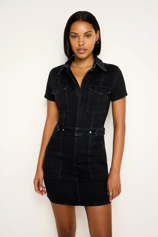 Women GOOD AMERICAN Dresses FIT FOR SUCCESS MINIDRESS Black367