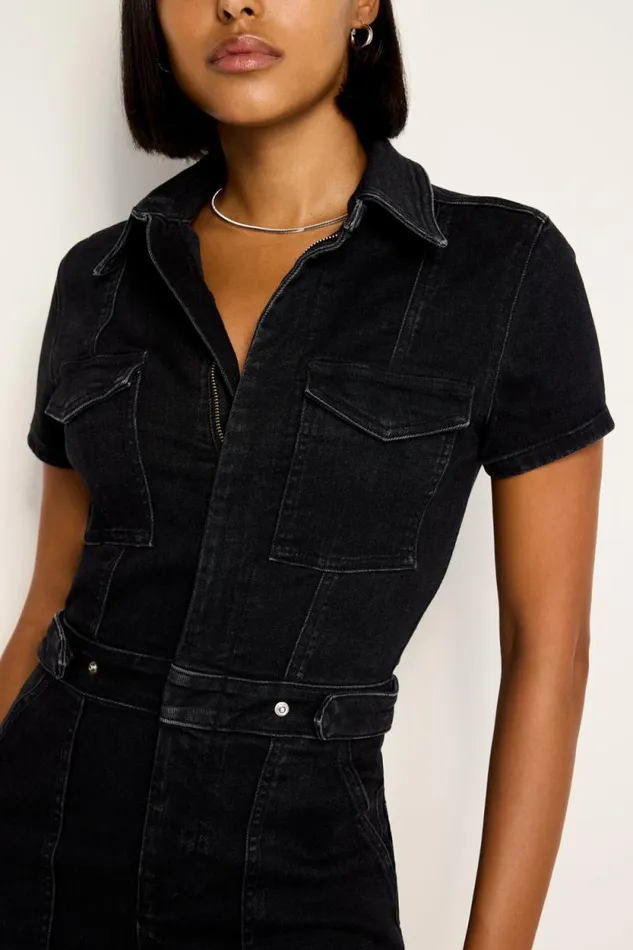 Women GOOD AMERICAN Dresses FIT FOR SUCCESS MINIDRESS Black367