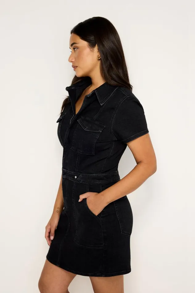 Women GOOD AMERICAN Dresses FIT FOR SUCCESS MINIDRESS Black367