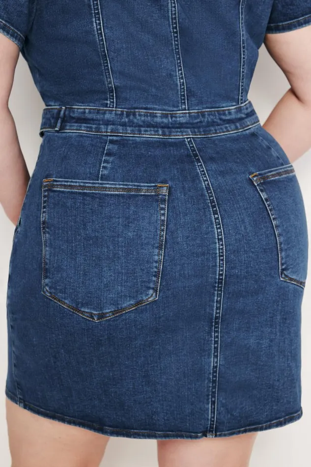 Women GOOD AMERICAN Dresses FIT FOR SUCCESS MINIDRESS Indigo594
