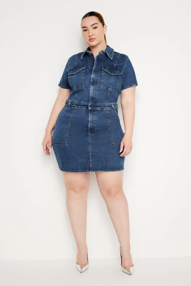 Women GOOD AMERICAN Dresses FIT FOR SUCCESS MINIDRESS Indigo594
