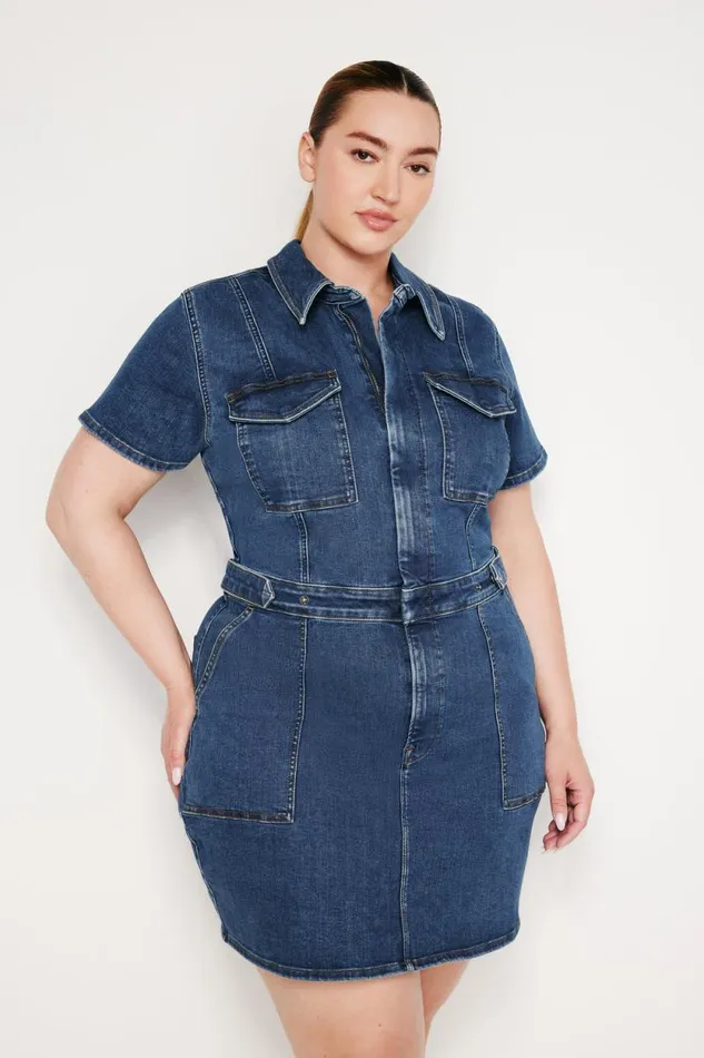 Women GOOD AMERICAN Dresses FIT FOR SUCCESS MINIDRESS Indigo594