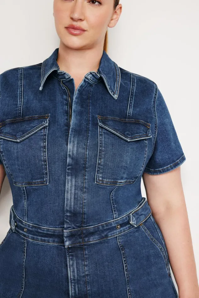 Women GOOD AMERICAN Dresses FIT FOR SUCCESS MINIDRESS Indigo594
