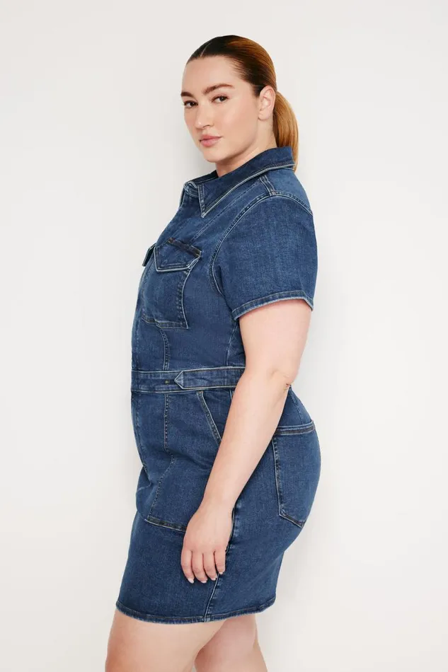 Women GOOD AMERICAN Dresses FIT FOR SUCCESS MINIDRESS Indigo594