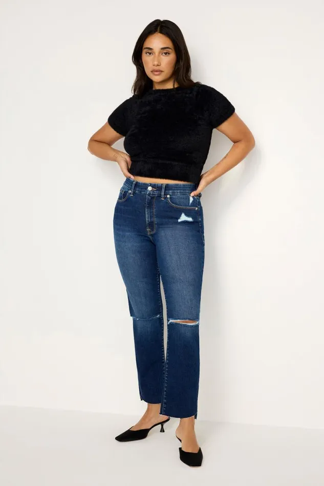 Women GOOD AMERICAN Jeans ALWAYS FITS GOOD LEGS STRAIGHTJEANS Indigo691