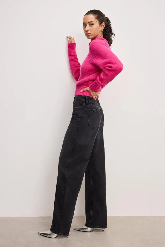 Women GOOD AMERICAN Jeans GOOD BARREL RELAXEDJEANS Black354 Women GOOD AMERICAN Jeans GOOD BARREL RELAXEDJEANS Black354