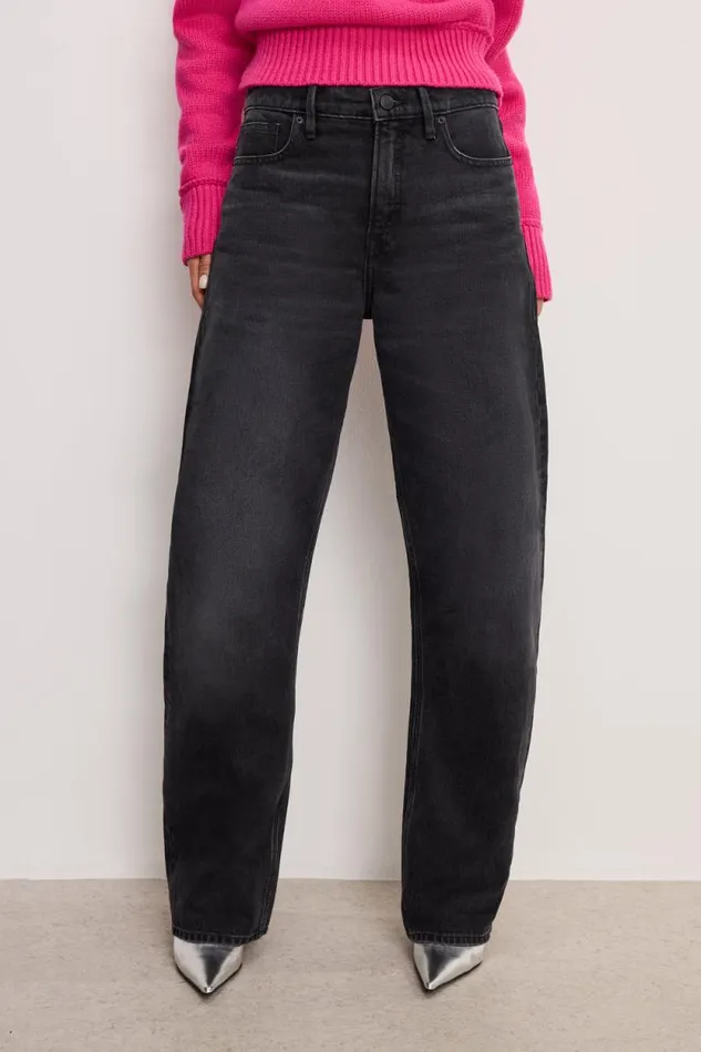 Women GOOD AMERICAN Jeans GOOD BARREL RELAXEDJEANS Black354 Women GOOD AMERICAN Jeans GOOD BARREL RELAXEDJEANS Black354
