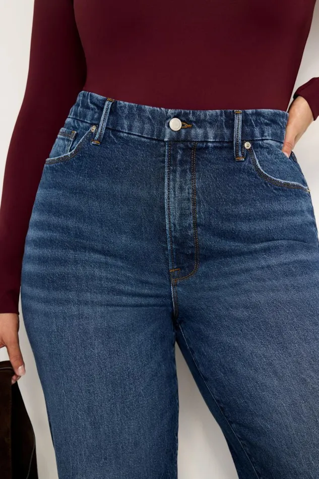 Women GOOD AMERICAN Jeans GOOD BOY STRAIGHTJEANS Indigo705