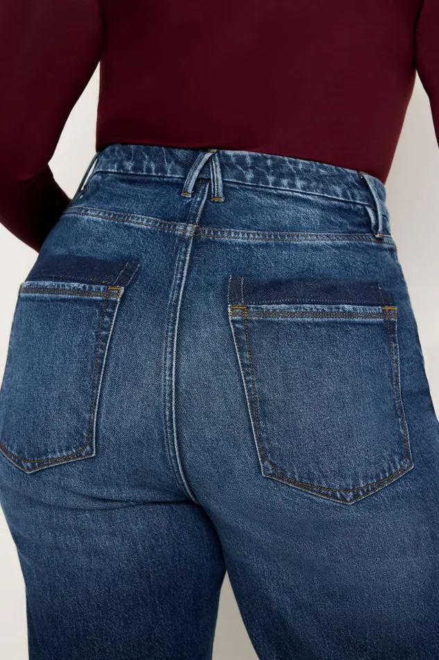 Women GOOD AMERICAN Jeans GOOD BOY STRAIGHTJEANS Indigo705