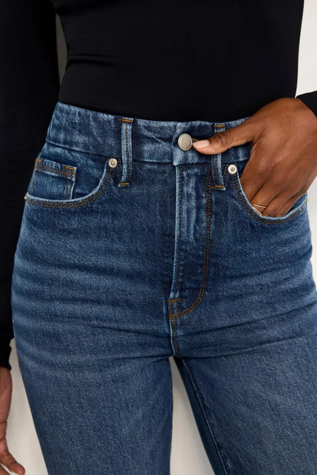 Women GOOD AMERICAN Jeans GOOD BOY STRAIGHTJEANS Indigo705