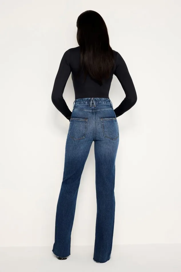 Women GOOD AMERICAN Jeans GOOD BOY STRAIGHTJEANS Indigo705