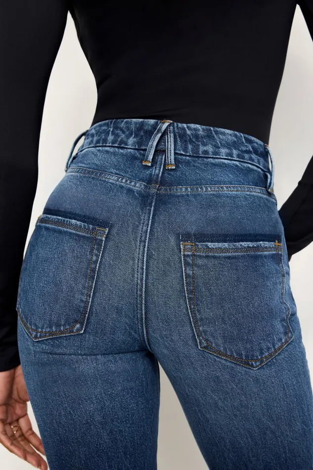 Women GOOD AMERICAN Jeans GOOD BOY STRAIGHTJEANS Indigo705