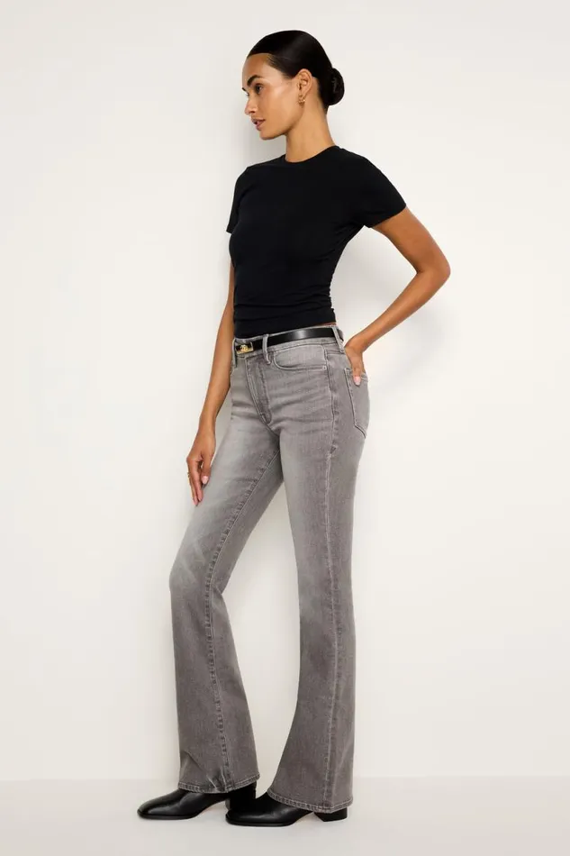 Women GOOD AMERICAN Jeans GOOD CLASSIC BOOTCUT LIGHT COMPRESSIONJEANS Black336