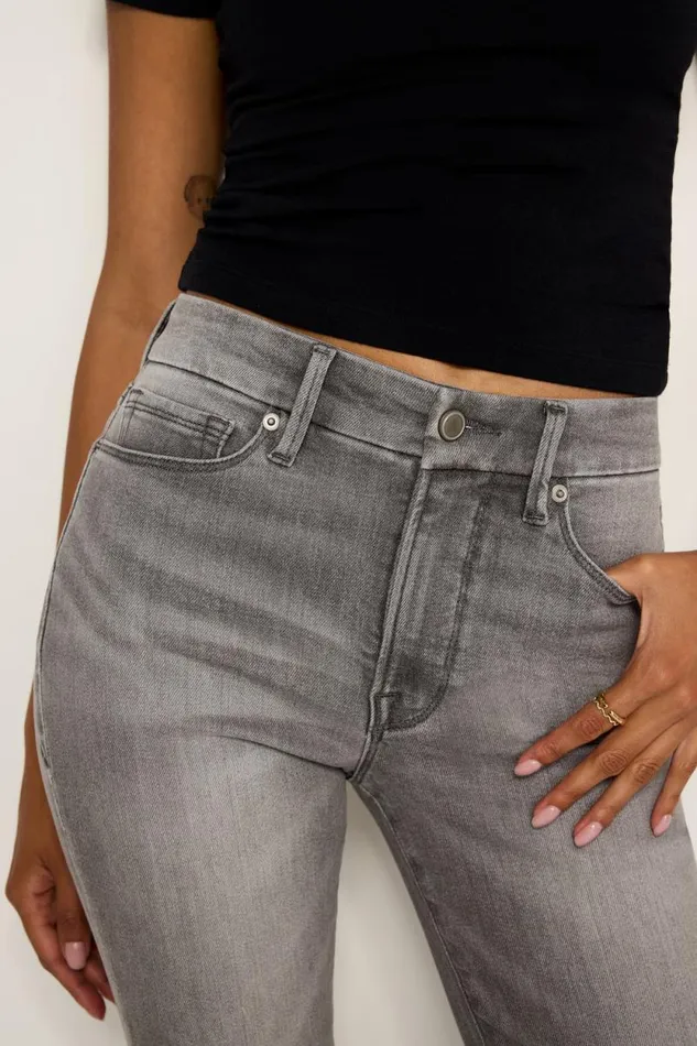 Women GOOD AMERICAN Jeans GOOD CLASSIC BOOTCUT LIGHT COMPRESSIONJEANS Black336