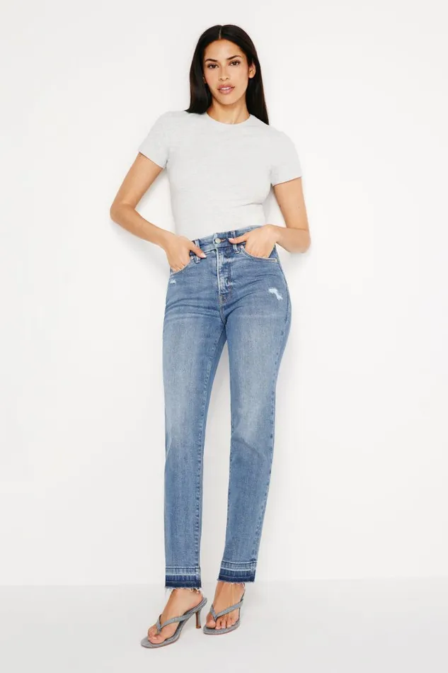 Women GOOD AMERICAN Jeans GOOD CLASSIC SLIM STRAIGHTJEANS Indigo662