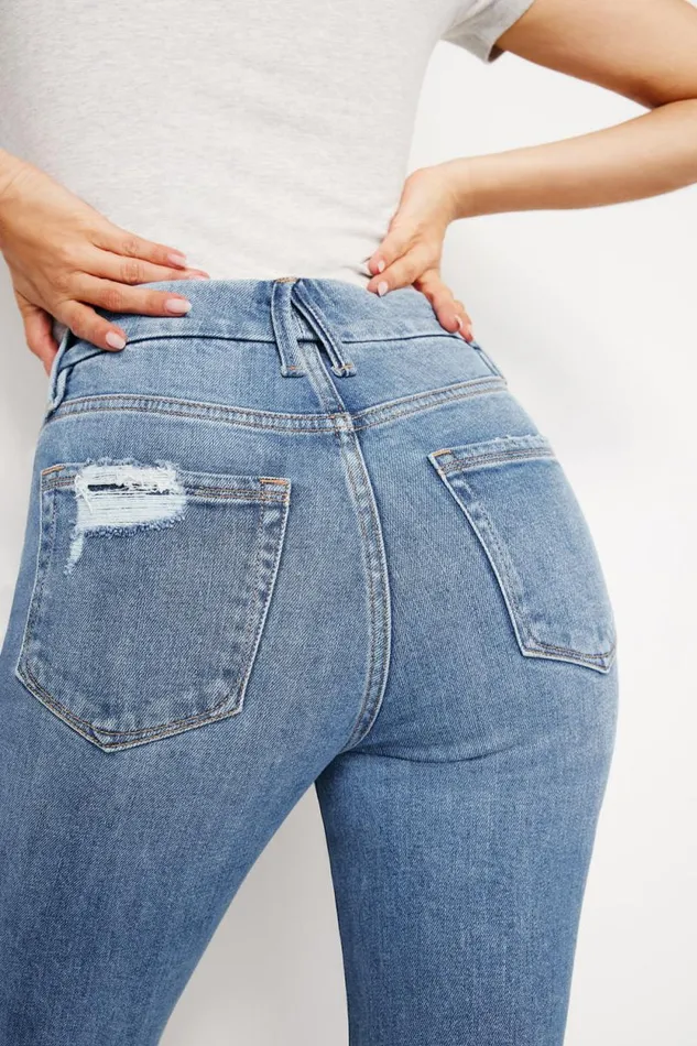 Women GOOD AMERICAN Jeans GOOD CLASSIC SLIM STRAIGHTJEANS Indigo662