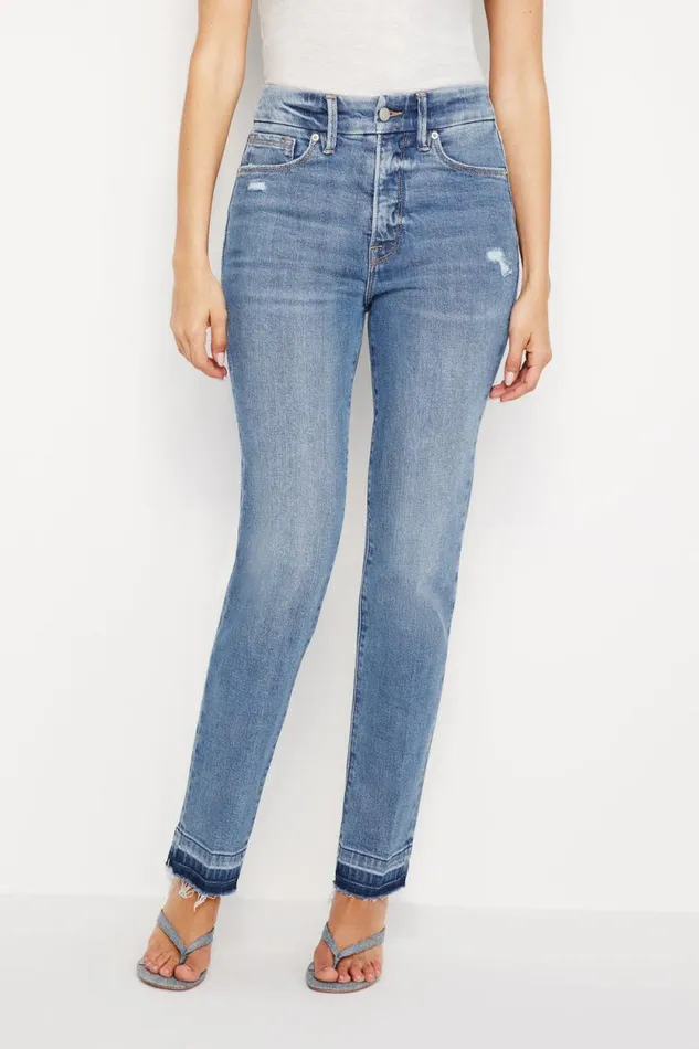 Women GOOD AMERICAN Jeans GOOD CLASSIC SLIM STRAIGHTJEANS Indigo662
