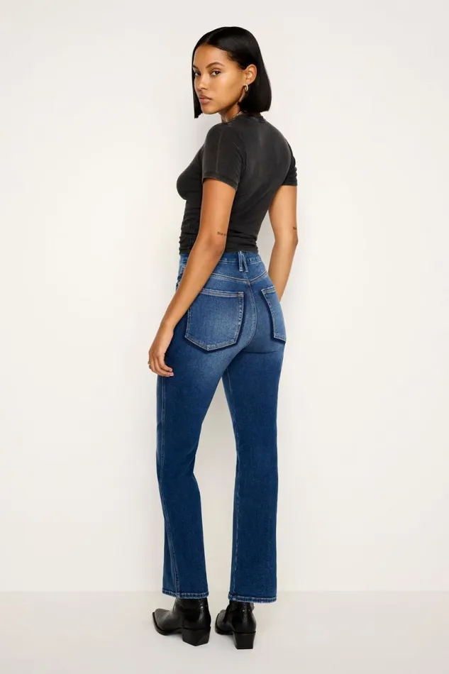 Women GOOD AMERICAN Jeans GOOD CURVE STRAIGHT SUPER COMPRESSIONJEANS Indigo625 Women GOOD AMERICAN Jeans GOOD CURVE STRAIGHT SUPER COMPRESSIONJEANS Indigo625