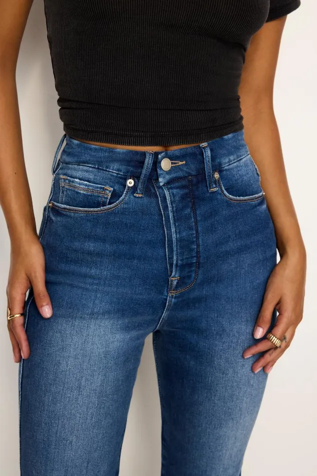 Women GOOD AMERICAN Jeans GOOD CURVE STRAIGHT SUPER COMPRESSIONJEANS Indigo625 Women GOOD AMERICAN Jeans GOOD CURVE STRAIGHT SUPER COMPRESSIONJEANS Indigo625