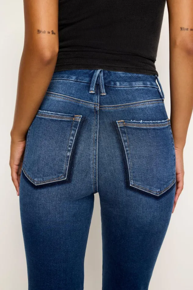 Women GOOD AMERICAN Jeans GOOD CURVE STRAIGHT SUPER COMPRESSIONJEANS Indigo625 Women GOOD AMERICAN Jeans GOOD CURVE STRAIGHT SUPER COMPRESSIONJEANS Indigo625