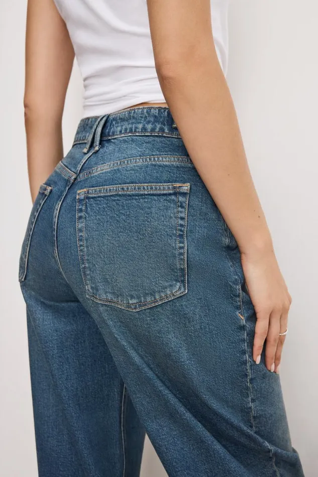 Women GOOD AMERICAN Jeans GOOD EASE RELAXEDJEANS Indigo738