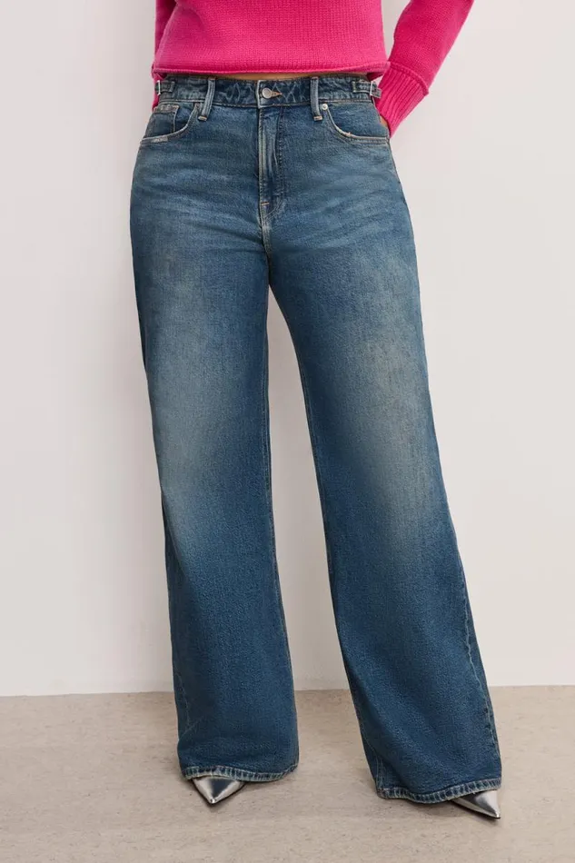 Women GOOD AMERICAN Jeans GOOD EASE RELAXEDJEANS Indigo738