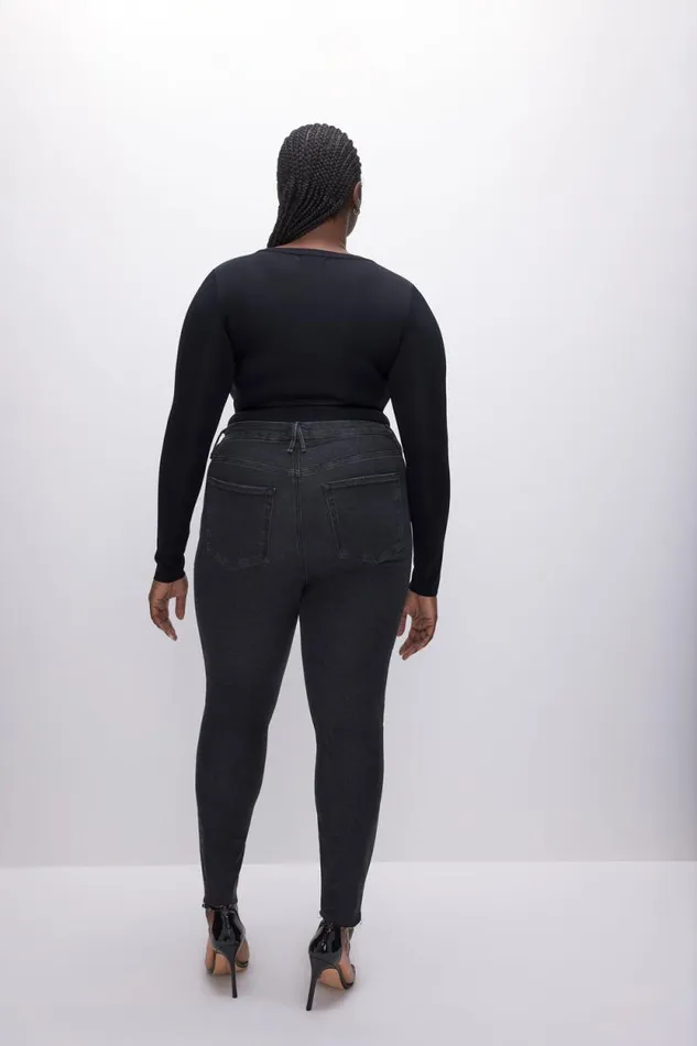 Women GOOD AMERICAN Jeans GOOD LEGSSKINNY Black184