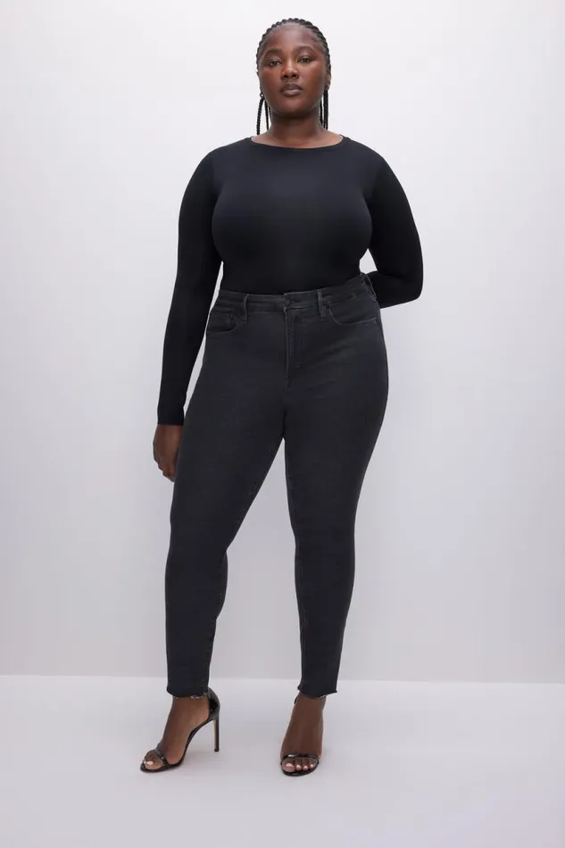 Women GOOD AMERICAN Jeans GOOD LEGSSKINNY Black184