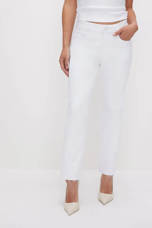 Women GOOD AMERICAN Jeans GOOD PETITE STRAIGHTJEANS White037