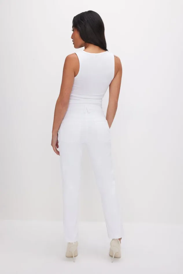 Women GOOD AMERICAN Jeans GOOD PETITE STRAIGHTJEANS White037