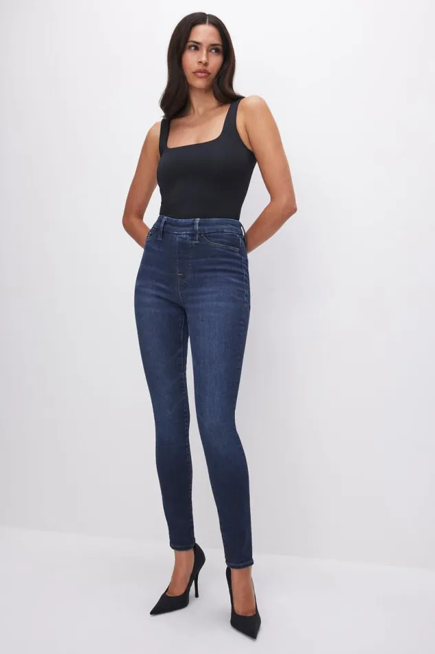 Women GOOD AMERICAN Jeans POWER STRETCH PULLON SKINNYJEANS Indigo491