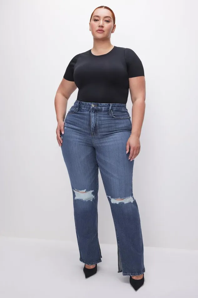 Women GOOD AMERICAN Jeans SOFTTECH GOOD BOY STRAIGHTJEANS Indigo540