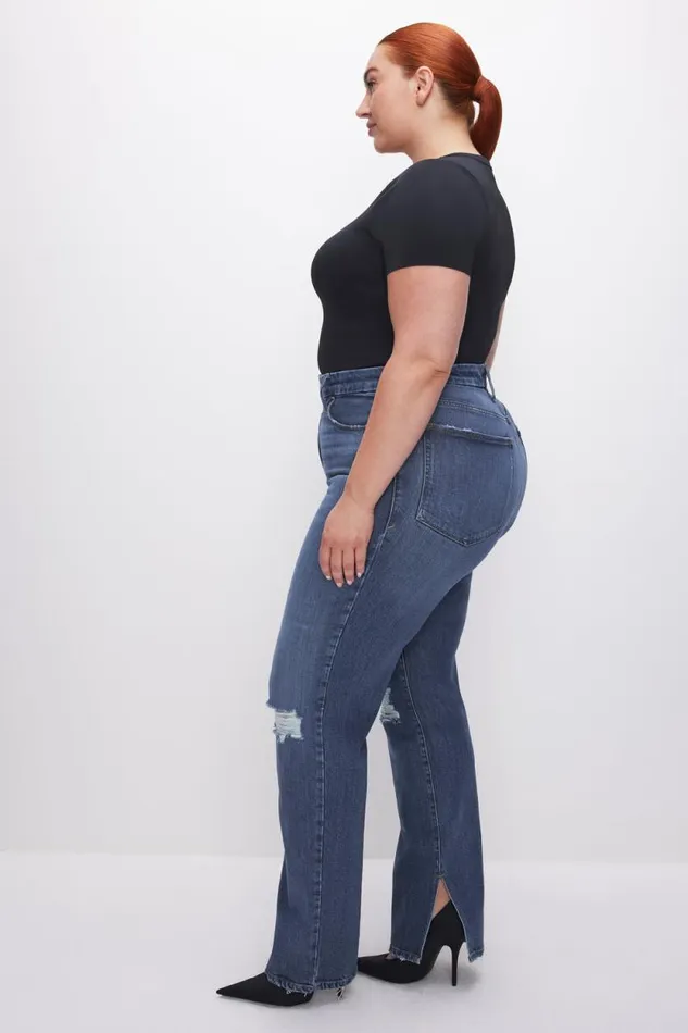 Women GOOD AMERICAN Jeans SOFTTECH GOOD BOY STRAIGHTJEANS Indigo540
