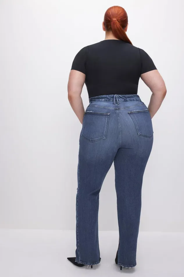 Women GOOD AMERICAN Jeans SOFTTECH GOOD BOY STRAIGHTJEANS Indigo540
