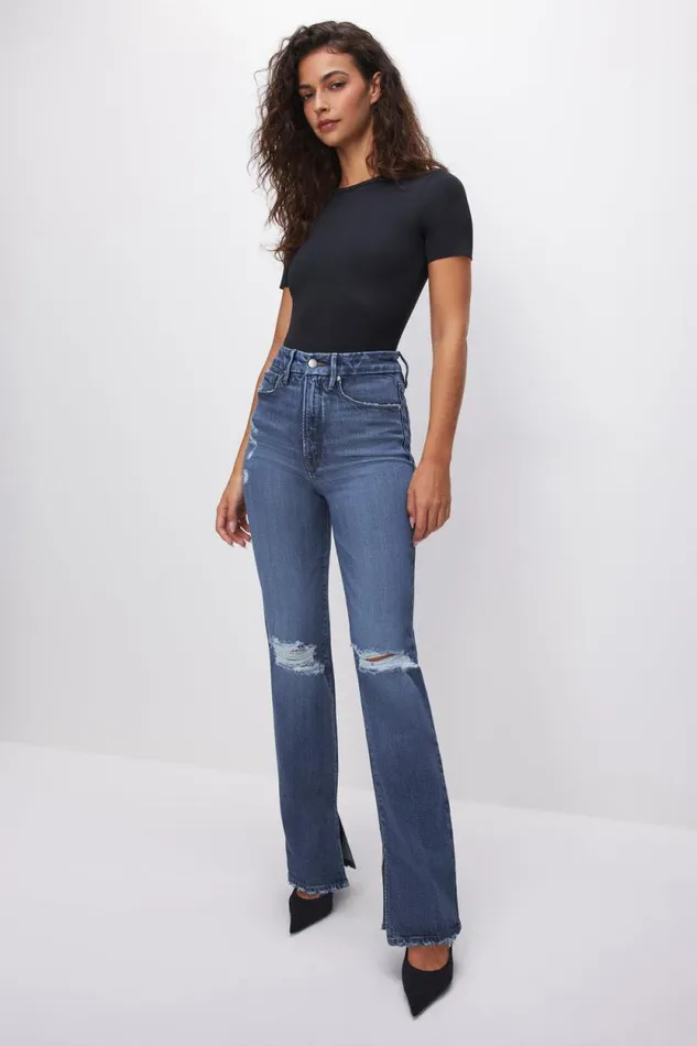 Women GOOD AMERICAN Jeans SOFTTECH GOOD BOY STRAIGHTJEANS Indigo540