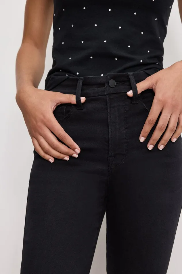 Women GOOD AMERICAN Jeans SOFTTECH GOOD CLASSIC SLIM STRAIGHTJEANS Black361