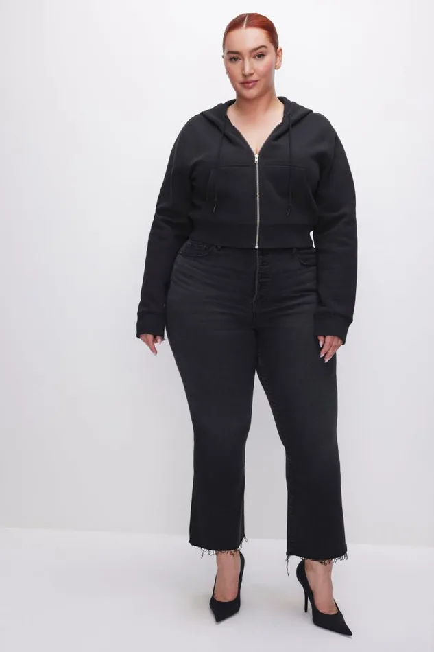 Women GOOD AMERICAN Jeans SOFTTECH GOOD LEGS CROPPED MINI BOOTJEANS Black267